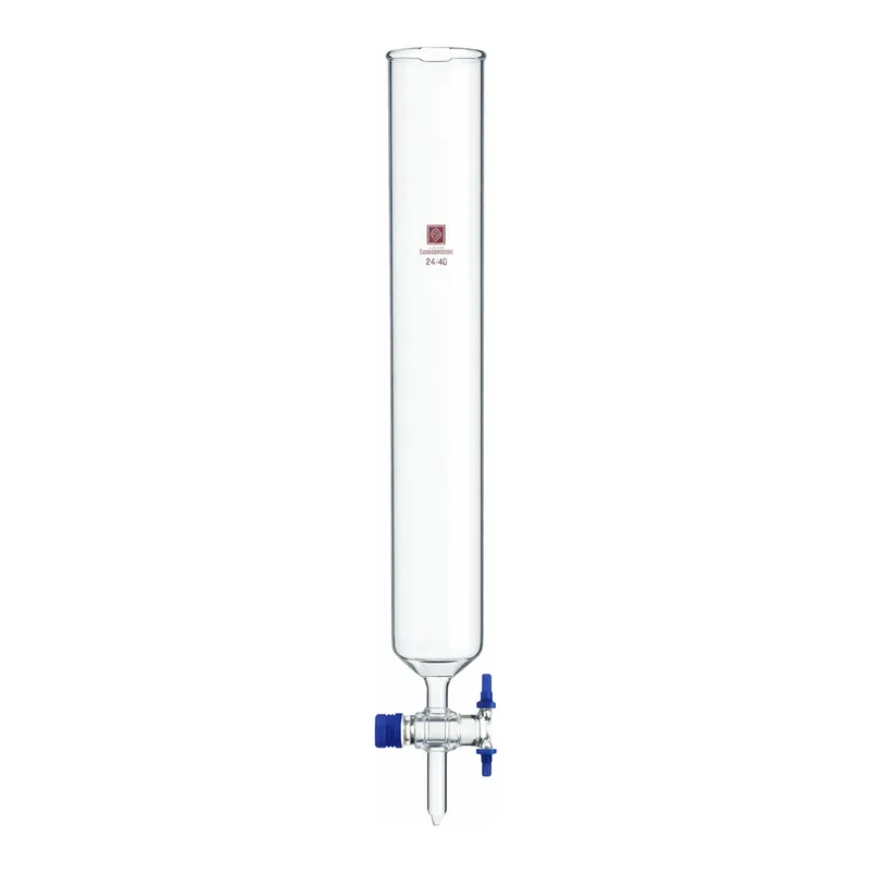 Merck Synthware chromatography column with PTFE stopcock and coarse frit
