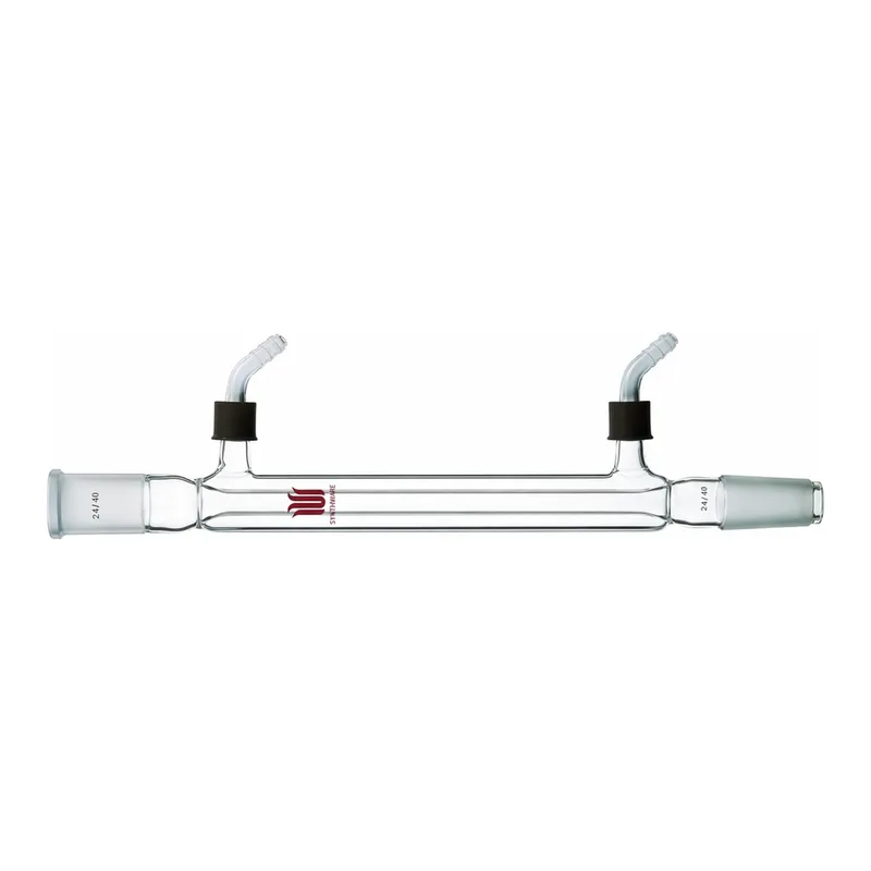 Merck Synthware Liebig condenser with 8 mm OD removable hose connections