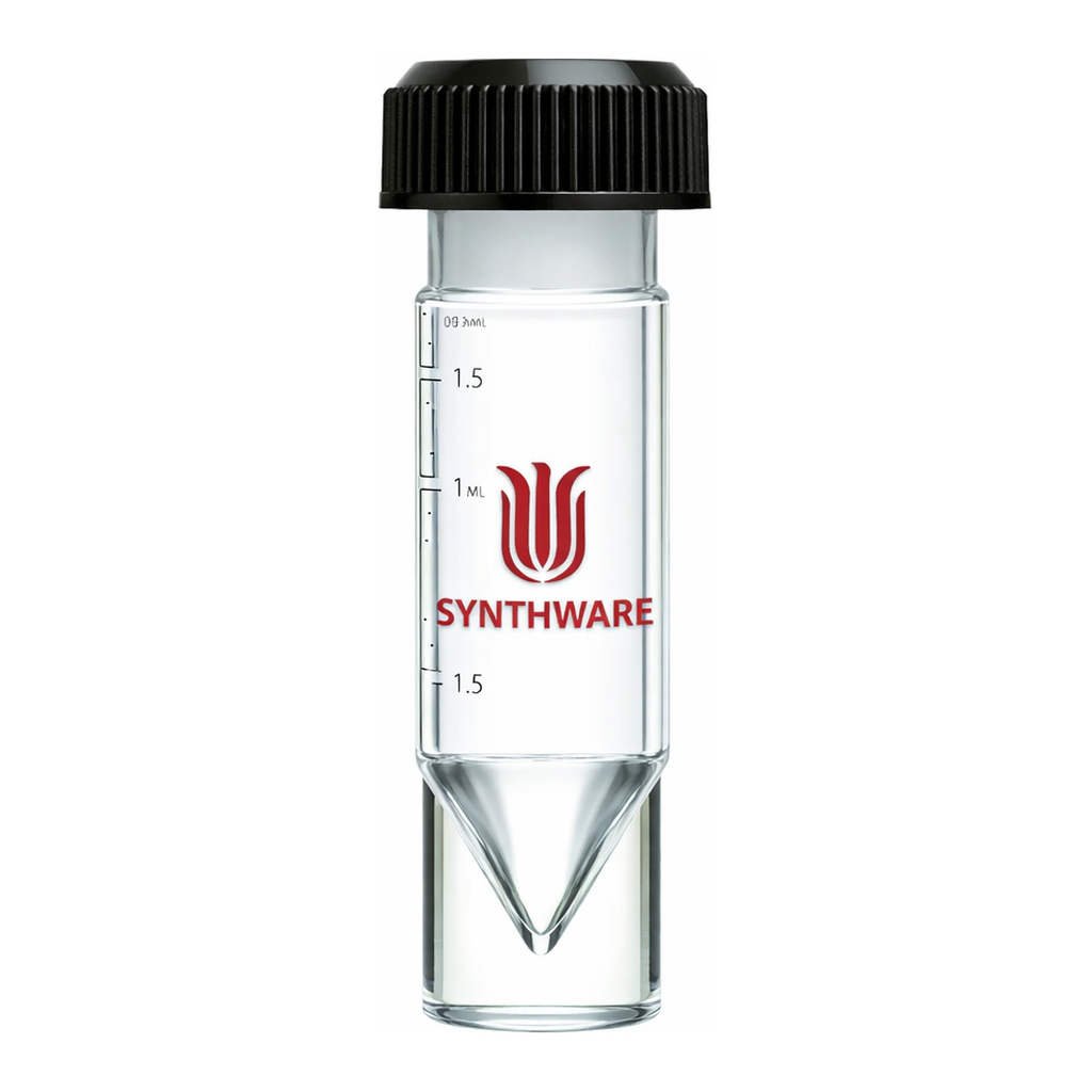 Merck Synthware conical bottom reaction vial with holed compression cap