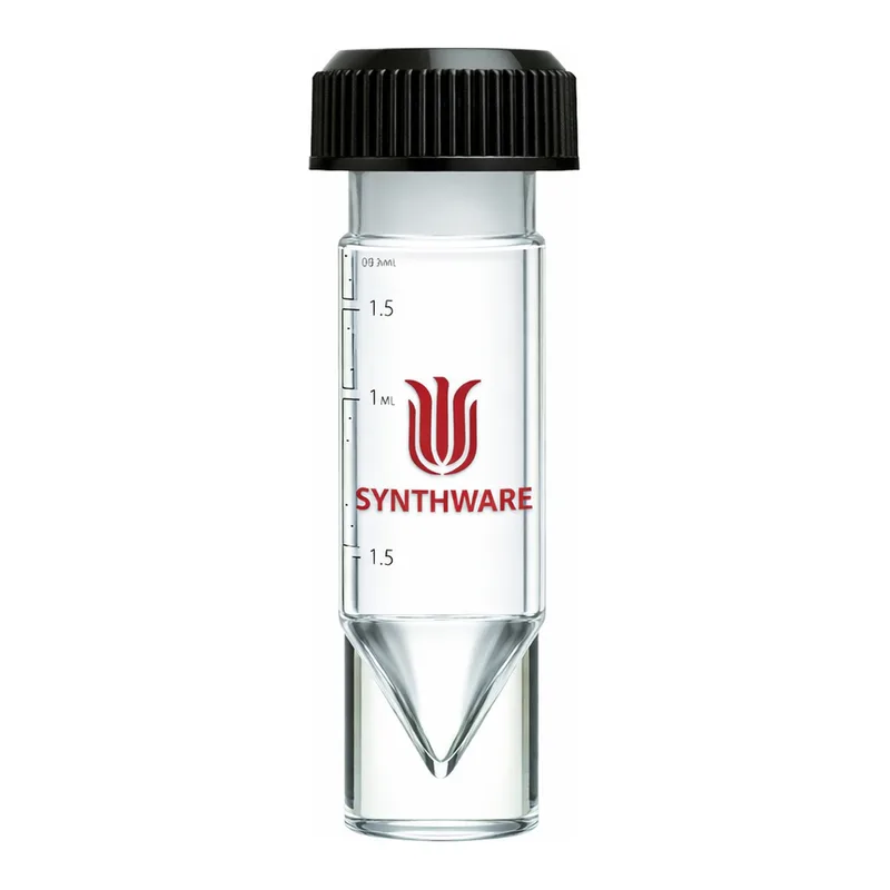 Merck Synthware conical bottom reaction vial with holed compression cap