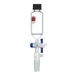 Merck Synthware synthesis vessel with lower joint and PTFE T-bore stopcock