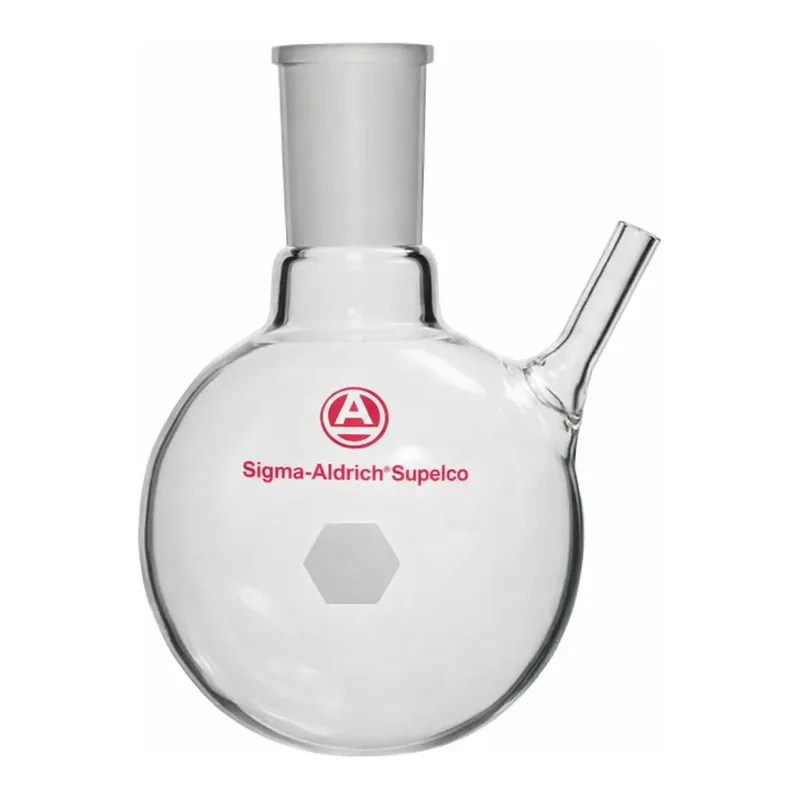 Merck Aldrich round-bottom flask with septum-inlet