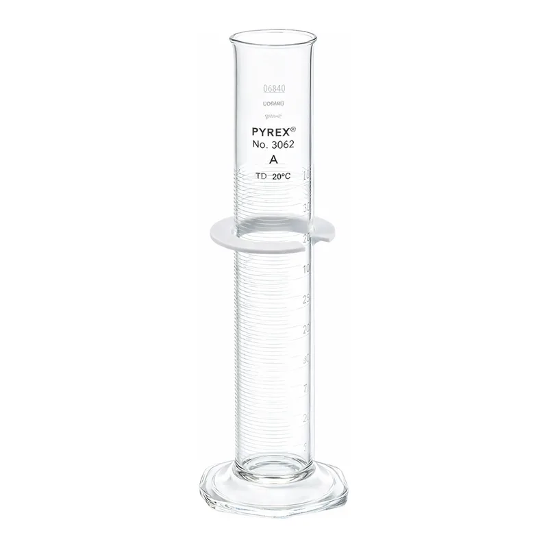 Merck Pyrex class A serialized/certified single metric scale graduated cylinder