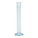 Merck Pyrex measuring cylinder with spout, Class A