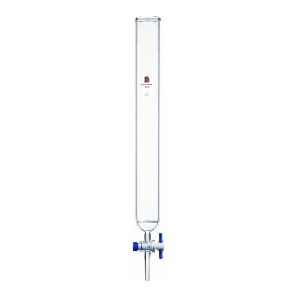 Merck Synthware chromatography column with PTFE stopcock and coarse frit
