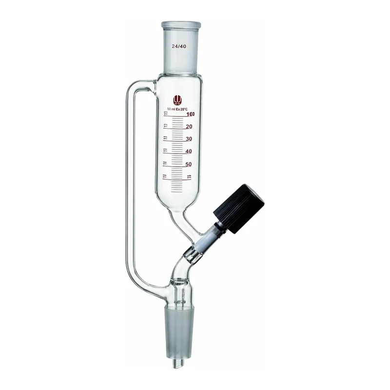 Merck Synthware pressure equalizing funnel with high vacuum valve
