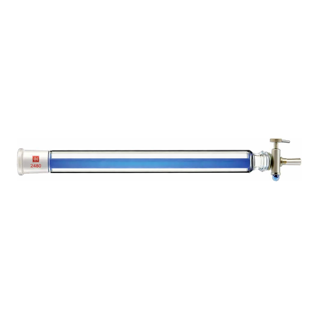 Merck Synthware chromatography column with PTFE stopcock and coarse fritted disc