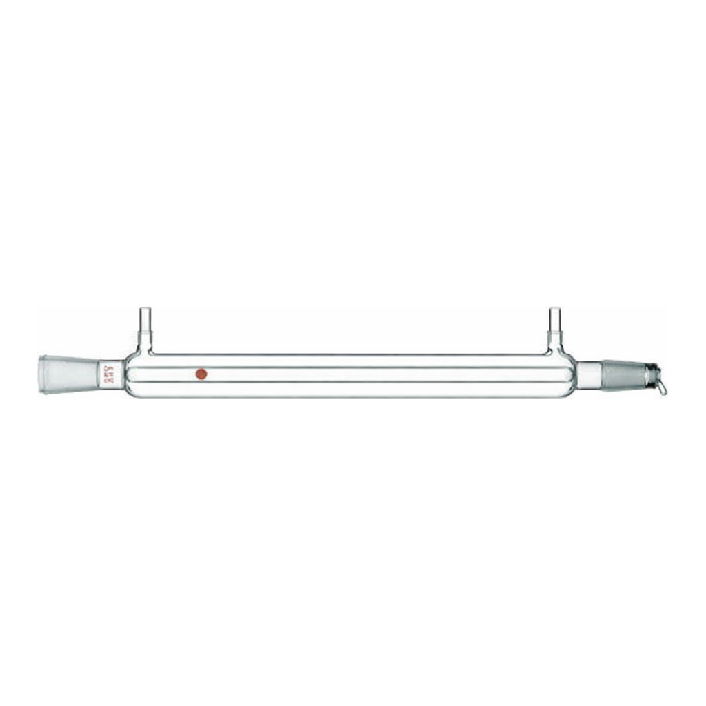 Merck Synthware Liebig condenser with 8 mm OD hose connections