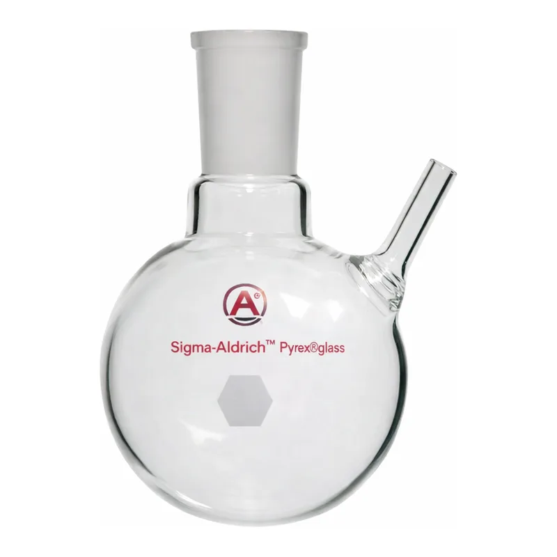 Merck Aldrich round-bottom flask with septum-inlet