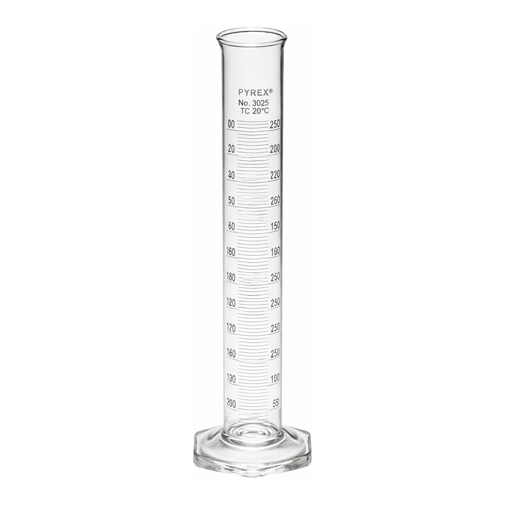 Merck Pyrex double metric scale economy grade graduated cylinder