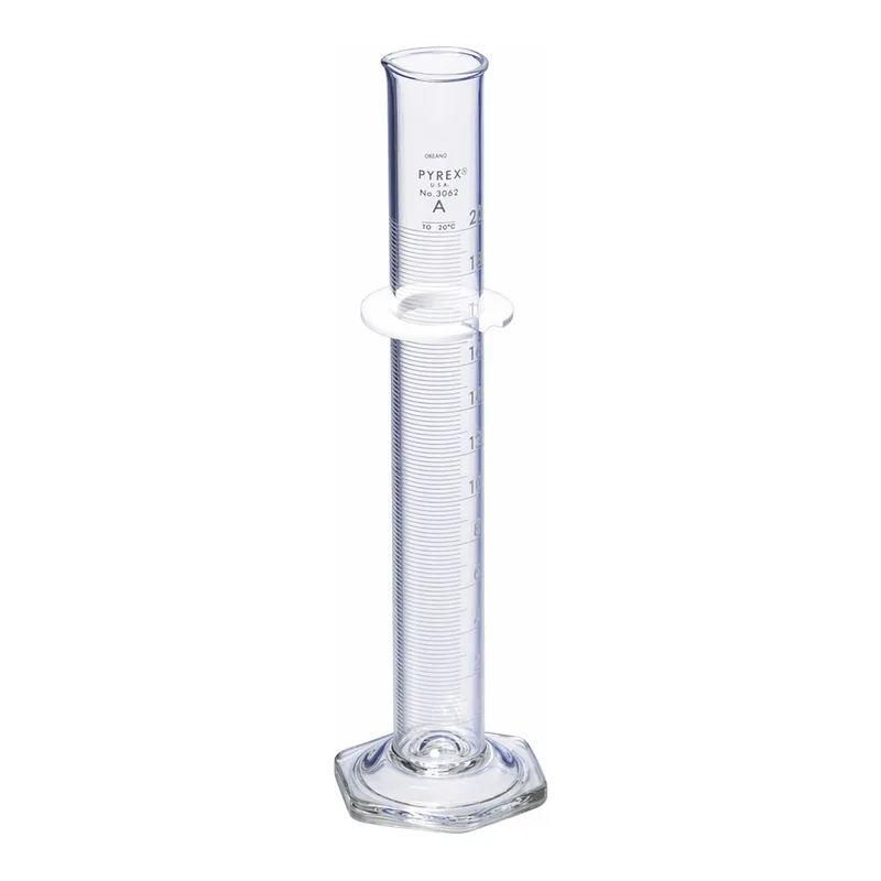 Merck Pyrex class A serialized/certified single metric scale graduated cylinder