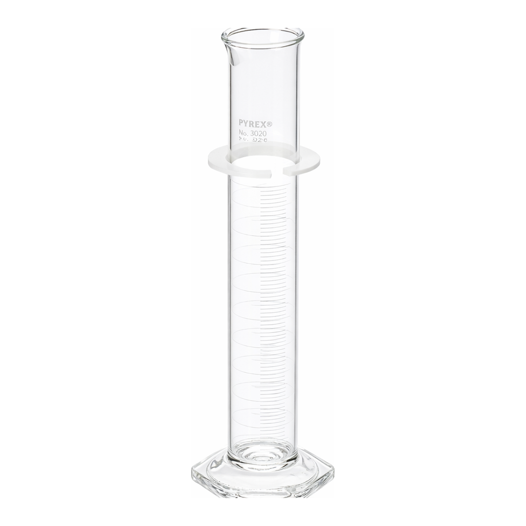 Merck Pyrex single metric scale graduated cylinder, calibrated to deliver