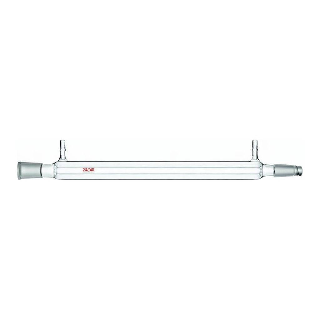 Merck Synthware Liebig condenser with 8 mm OD hose connections