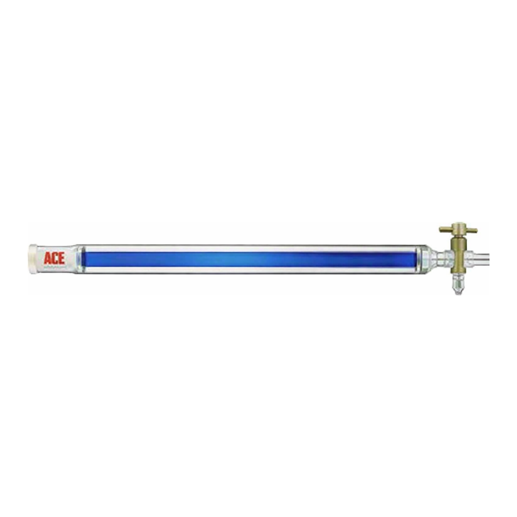 Merck Synthware chromatography column with PTFE stopcock and coarse fritted disc