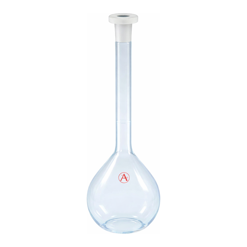 Merck Aldrich Essentials volumetric flask, Class B, meets DIN ISO-1042