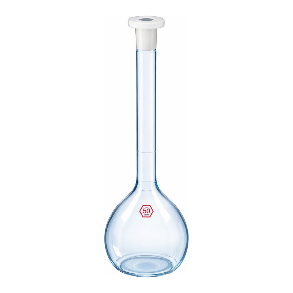 Merck Aldrich Essentials volumetric flask, class A, meets ASTM E288