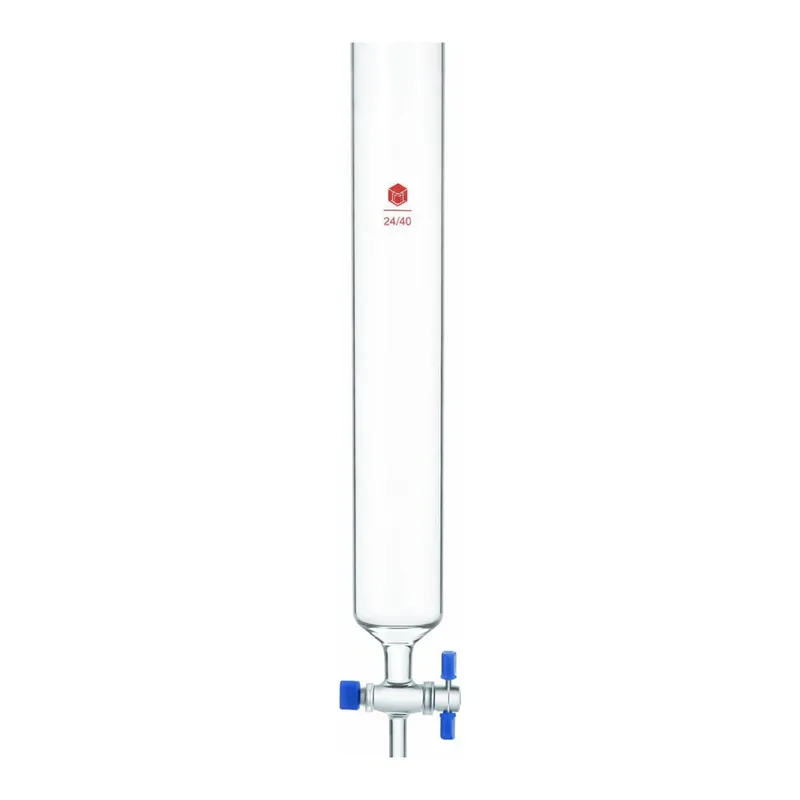 Merck Synthware chromatography column with PTFE stopcock and coarse frit