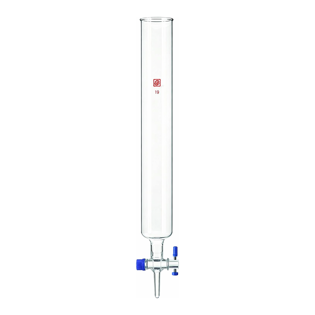 Merck Synthware chromatography column with PTFE stopcock and coarse frit