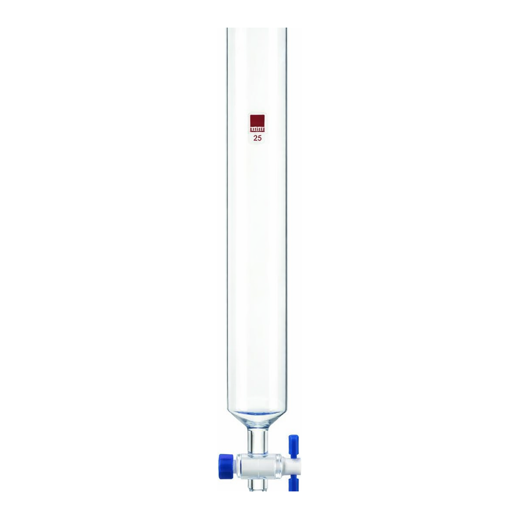 Merck Synthware chromatography column with PTFE stopcock and coarse frit