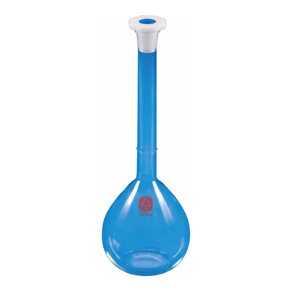 Merck Aldrich Essentials volumetric flask, Class B, meets DIN ISO-1042
