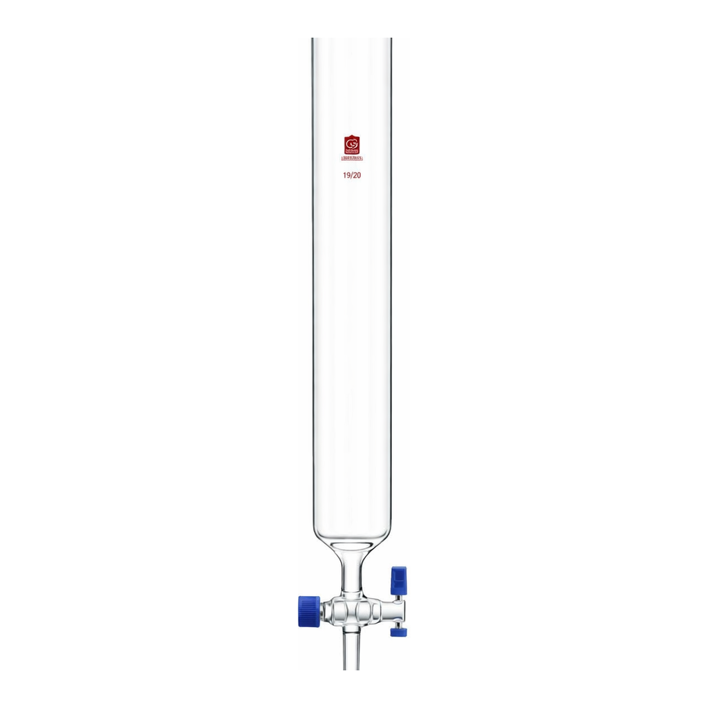 Merck Synthware chromatography column with PTFE stopcock and coarse frit
