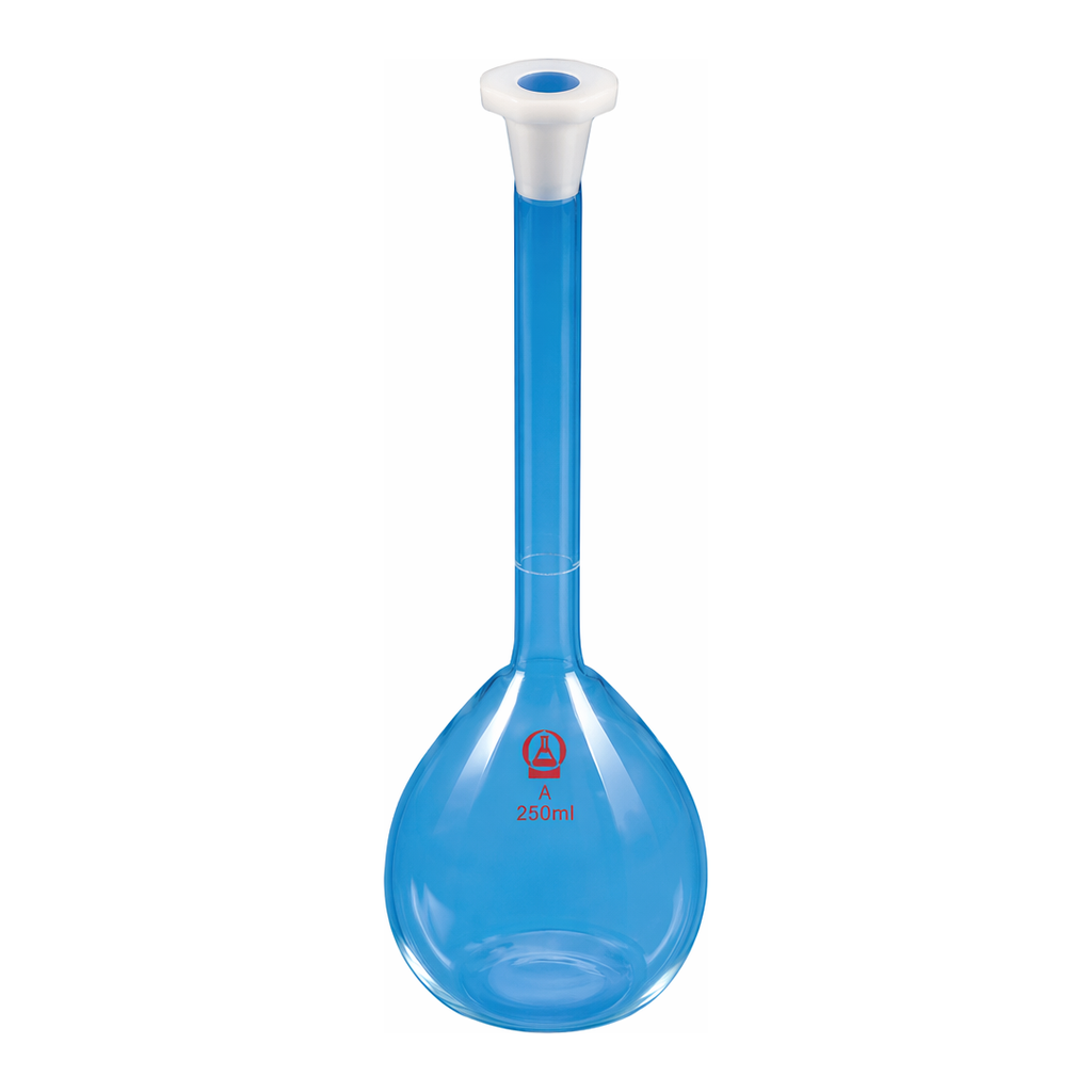 Merck Aldrich Essentials volumetric flask, Class B, meets DIN ISO-1042