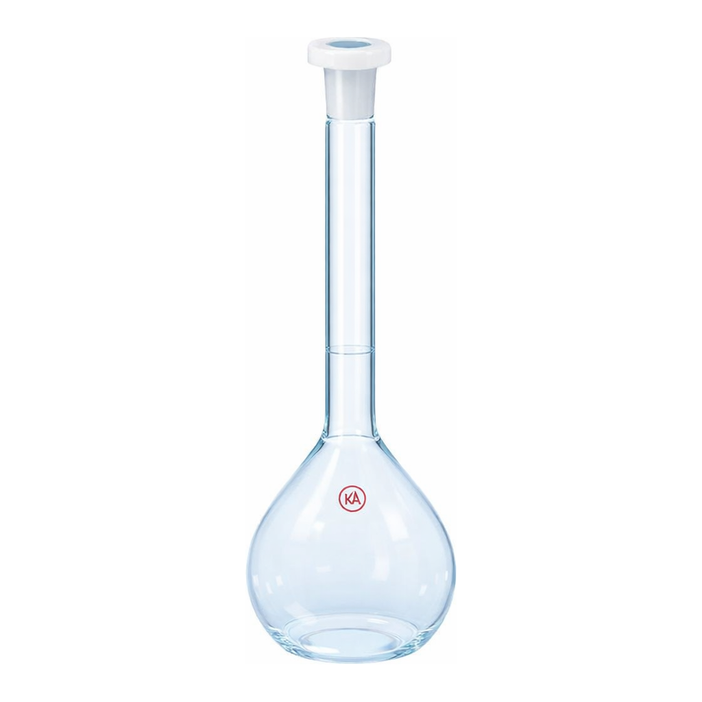 Merck Aldrich Essentials volumetric flask, Class A, meets DIN ISO-1042