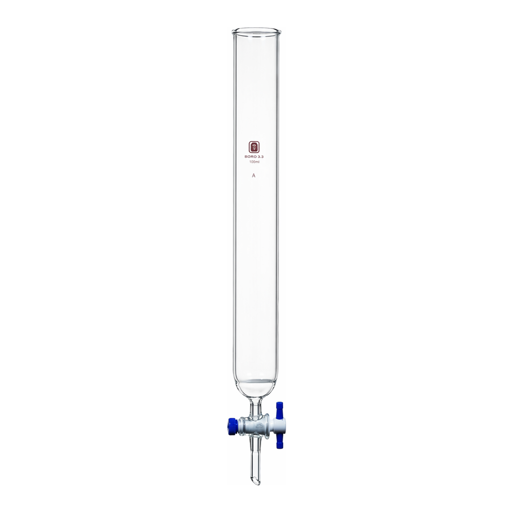 Merck Synthware chromatography column with PTFE stopcock and coarse frit