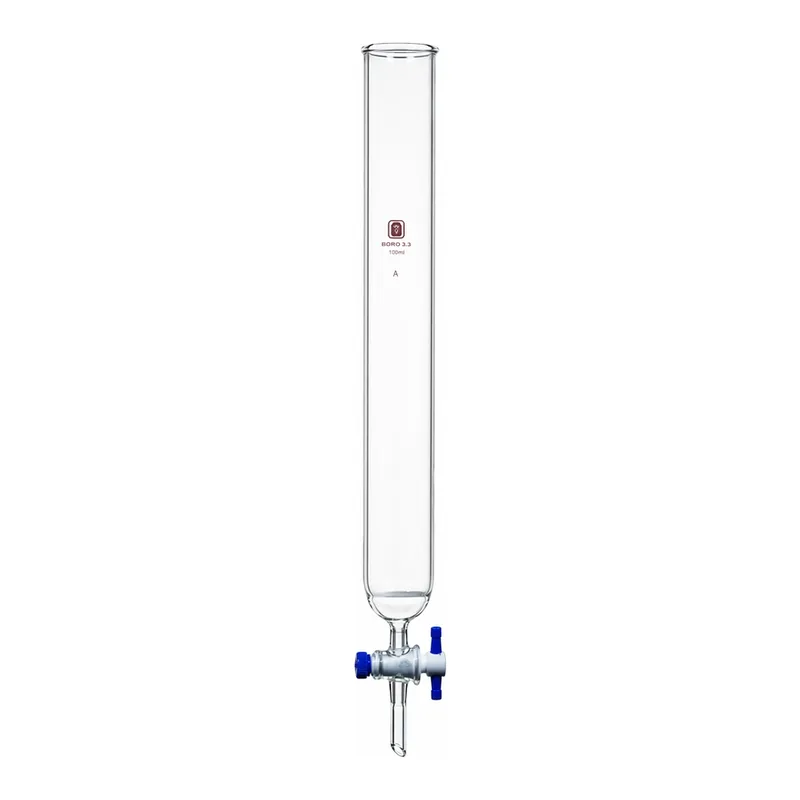Merck Synthware chromatography column with PTFE stopcock and coarse frit