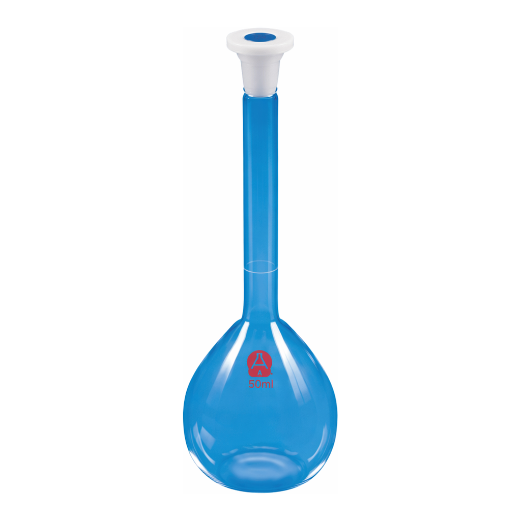 Merck Aldrich Essentials volumetric flask, Class B, meets DIN ISO-1042