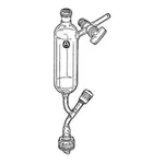 Merck Addition funnel with Rotaflo stopcock, and glass stopcock on side-arm