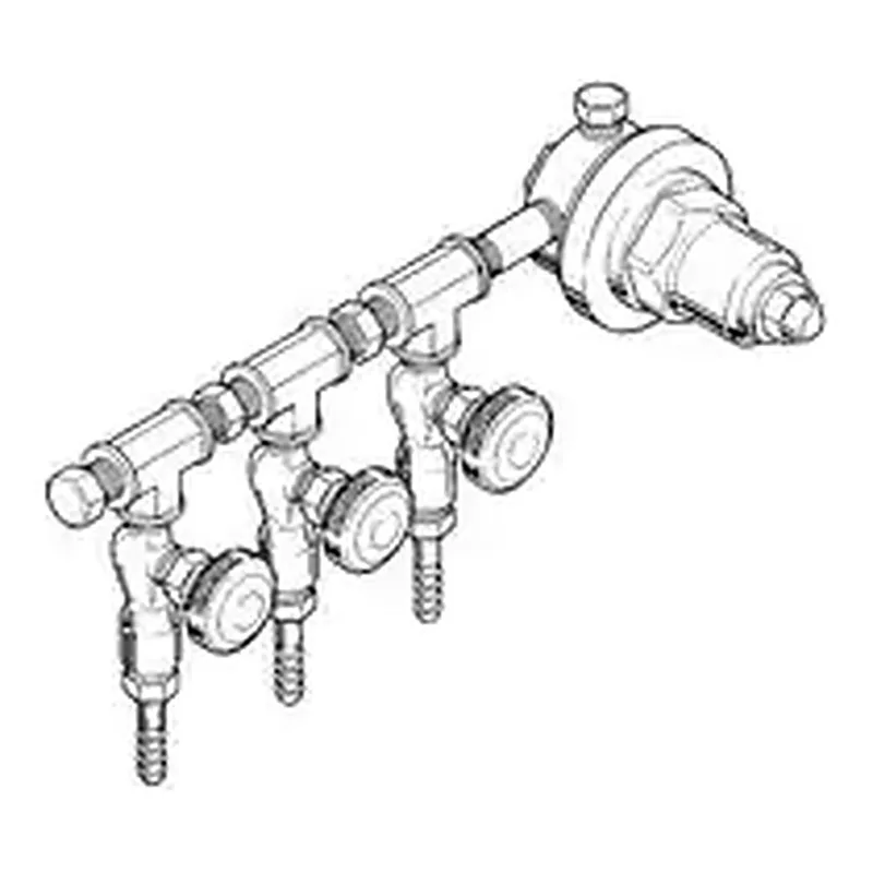 Merck Aldrich low-pressure three station manifold with fixed outlet pressure regulator