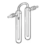 Merck Aldrich reverse-flow bubbler with SafetyBarb hose connectors