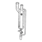Merck Jacketed addition funnel with pressure-equalization arm