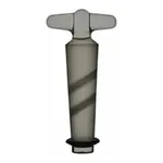 Merck Glass stopcock plug, double oblique 4 mm bore, for vacuum manifolds