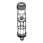 Merck Straight adapter with drip-tip