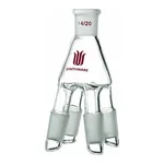 Merck Synthware cow style distillation receiver