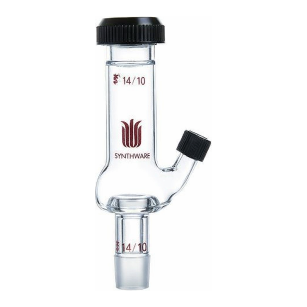 Merck Synthware Hickman-Hinkle still head with side port, cap, o-ring and PTFE-faced septum