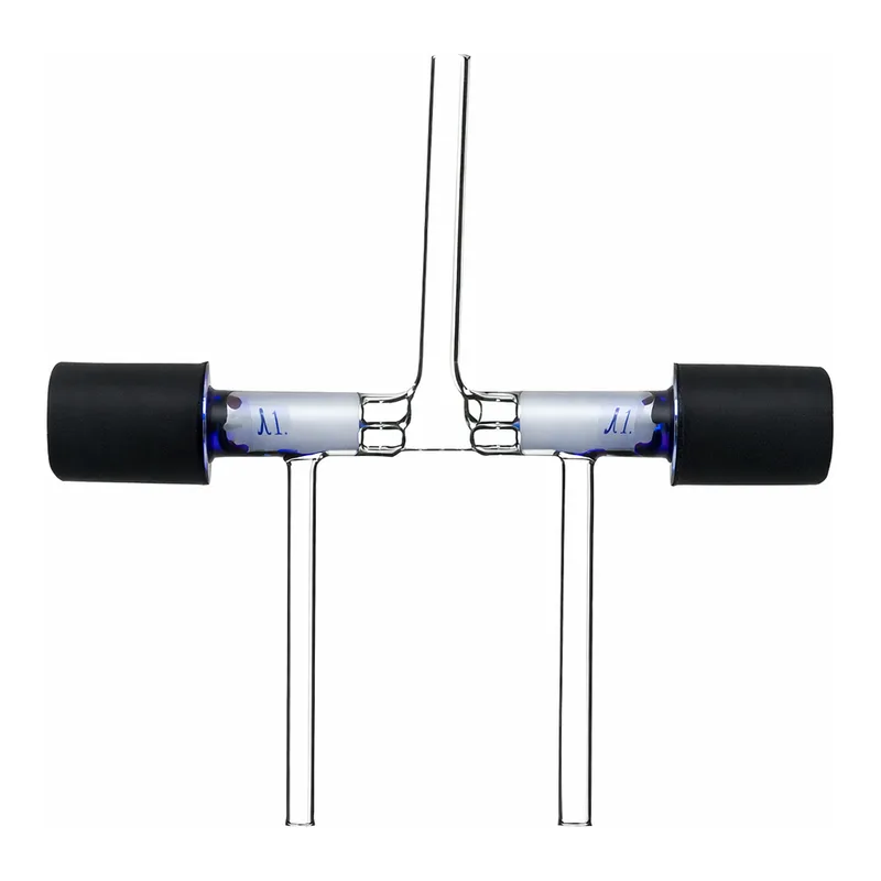 Merck Synthware three-way high vacuum valve with protected o-rings