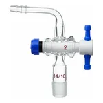 Merck Synthware vacuum adapter with PTFE stopcock
