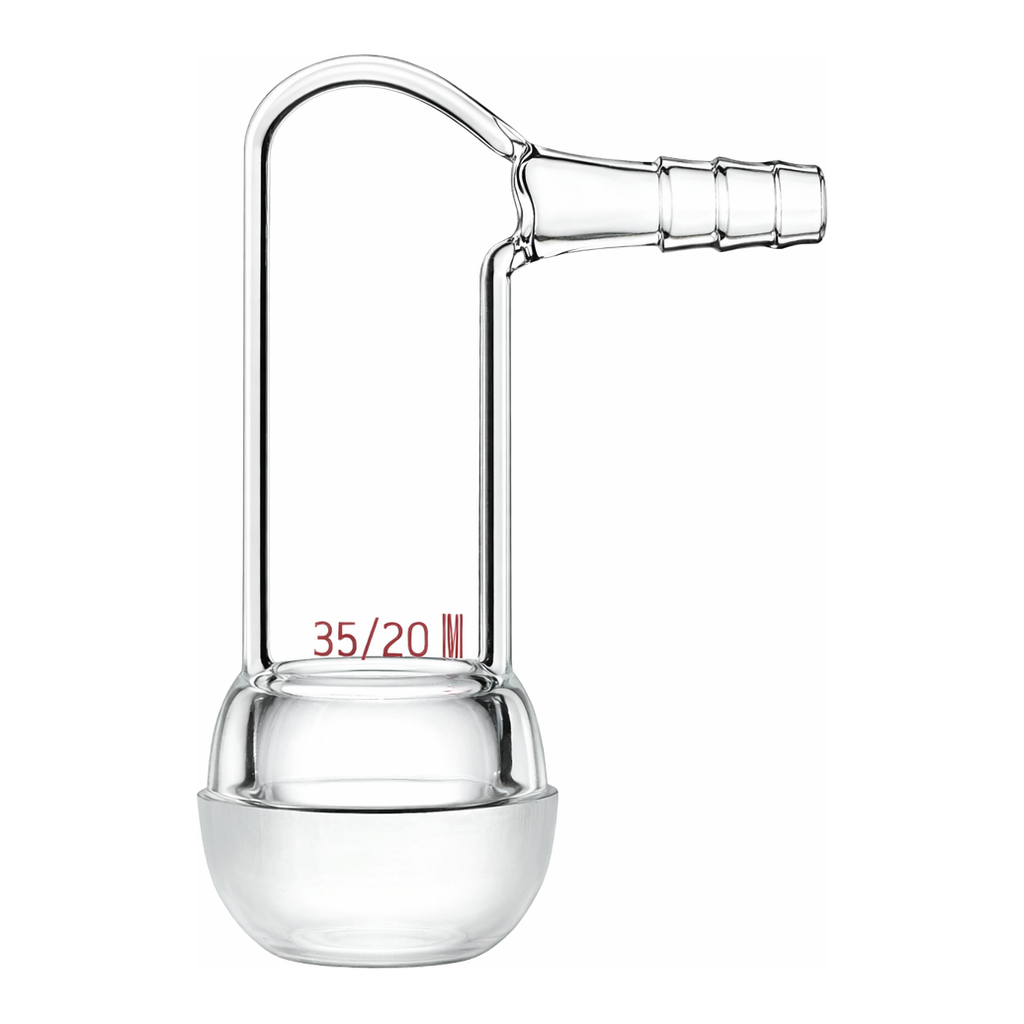 Merck Synthware vacuum or argon adapter with hose connection on side