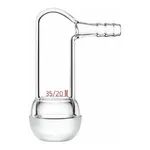 Merck Synthware vacuum or argon adapter with hose connection on side