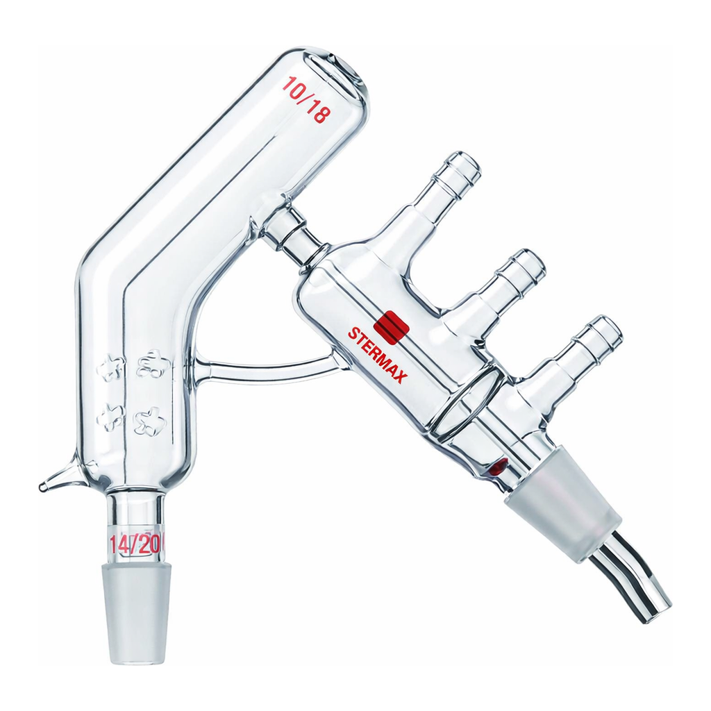 Merck Synthware vacuum jacketed Vigreux short path distillation head
