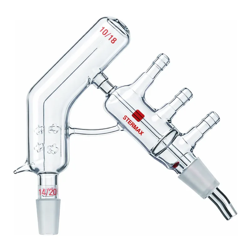 Merck Synthware vacuum jacketed Vigreux short path distillation head