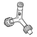 Merck Three-way adapter