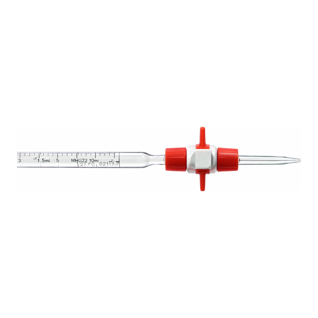 Merck BRAND compact BLAUBRAND burette, with PTFE stopcock and Schellbach stripe
