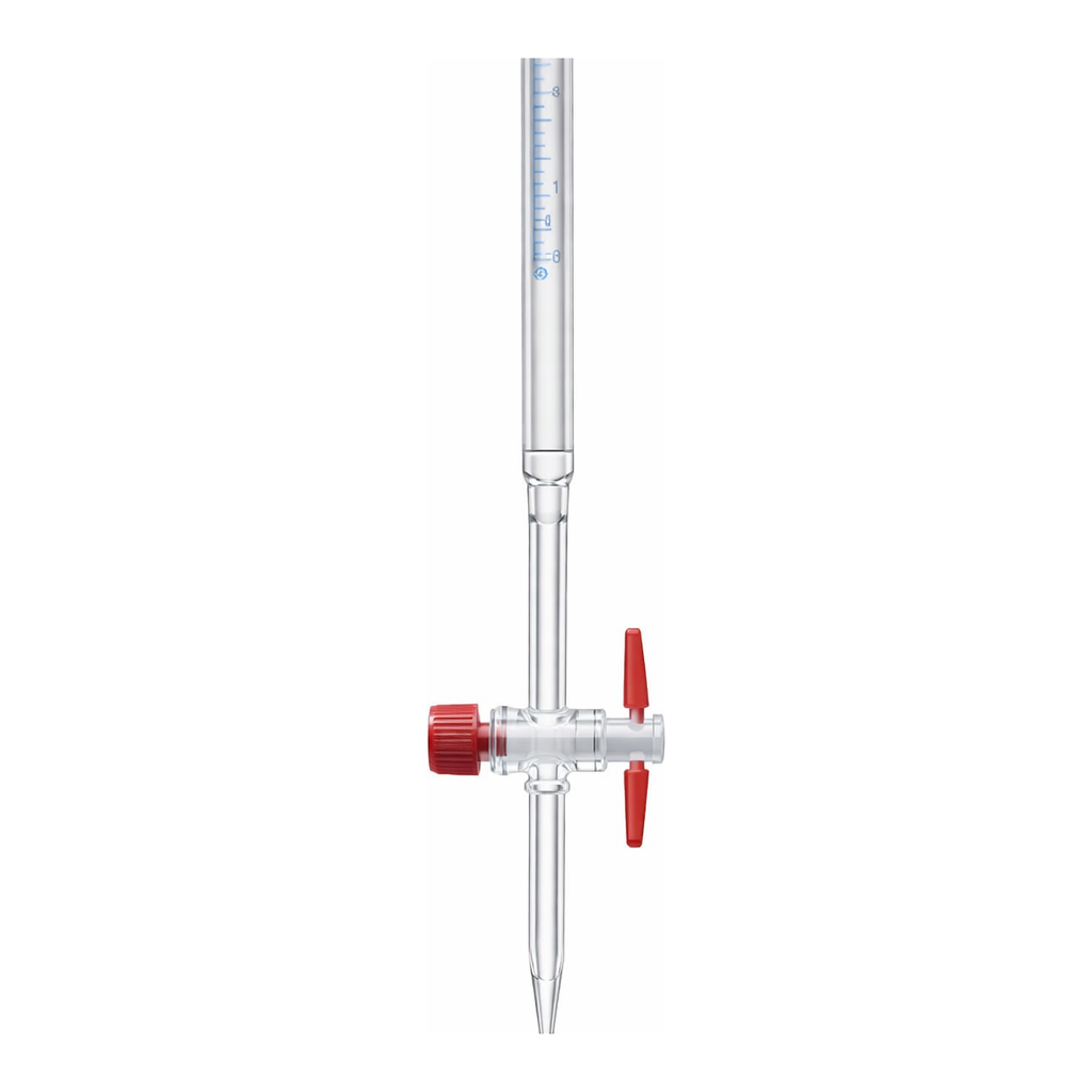 Merck Pyrex Burettes, Schellbach, class AS with PTFE key