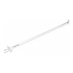 Merck Pyrex micro precision bore funnel top class A burette, with straight ST stopcock