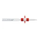 Merck BRAND compact BLAUBRAND burette, with PTFE stopcock and Schellbach stripe