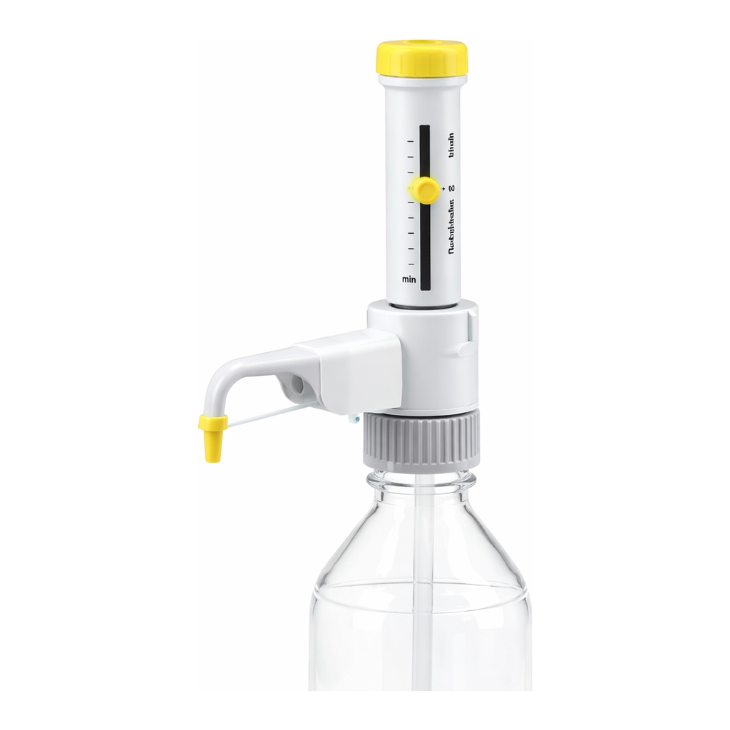 Merck BRAND Dispensette S Organic, Analog-adjustable bottle-top dispenser